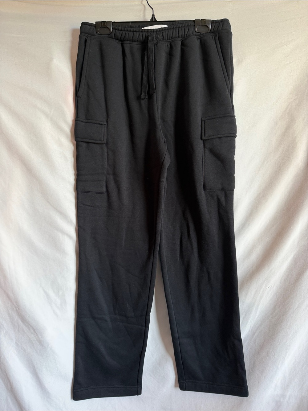 Amazon Essentials Black Cargo Joggers with Drawstring Waist